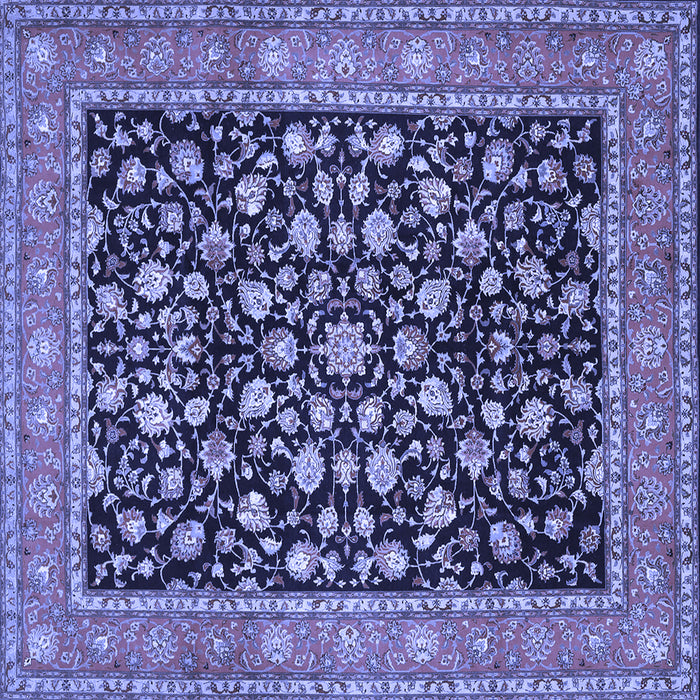 Square Persian Blue Traditional Rug, tr536blu