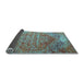 Sideview of Persian Light Blue Traditional Rug, tr537lblu