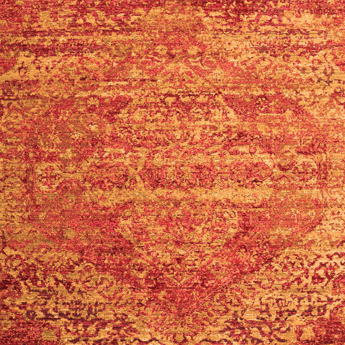 Serging Thickness of Machine Washable Persian Orange Traditional Area Rugs, wshtr537org