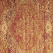 Square Persian Brown Traditional Rug, tr537brn