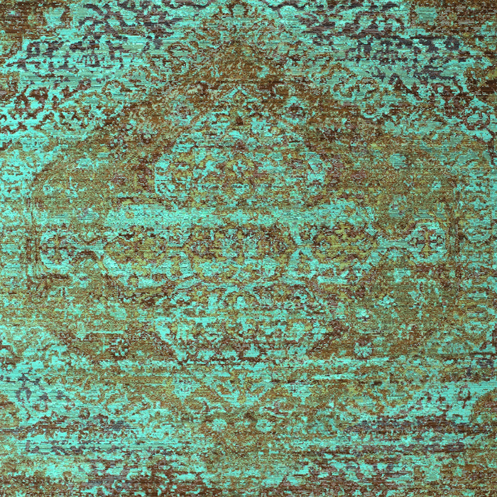 Machine Washable Persian Turquoise Traditional Area Rugs, wshtr537turq