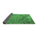 Sideview of Persian Emerald Green Traditional Rug, tr537emgrn