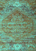 Persian Turquoise Traditional Rug, tr537turq