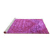 Sideview of Machine Washable Persian Purple Traditional Area Rugs, wshtr537pur