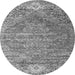 Square Persian Gray Traditional Rug, tr537gry