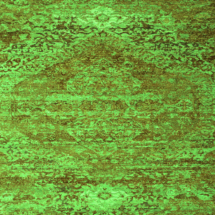 Serging Thickness of Persian Green Traditional Rug, tr537grn