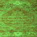 Serging Thickness of Persian Green Traditional Rug, tr537grn