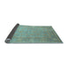 Sideview of Oriental Light Blue Traditional Rug, tr538lblu