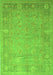 Oriental Green Traditional Rug, tr538grn