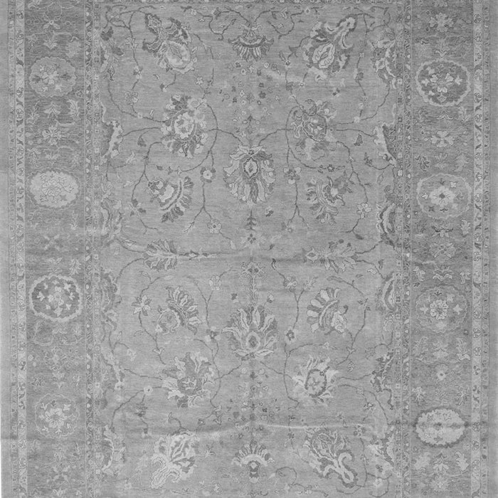 Serging Thickness of Machine Washable Oriental Gray Traditional Rug, wshtr538gry