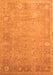 Oriental Orange Traditional Rug, tr538org