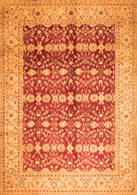 Oriental Orange Traditional Rug, tr539org