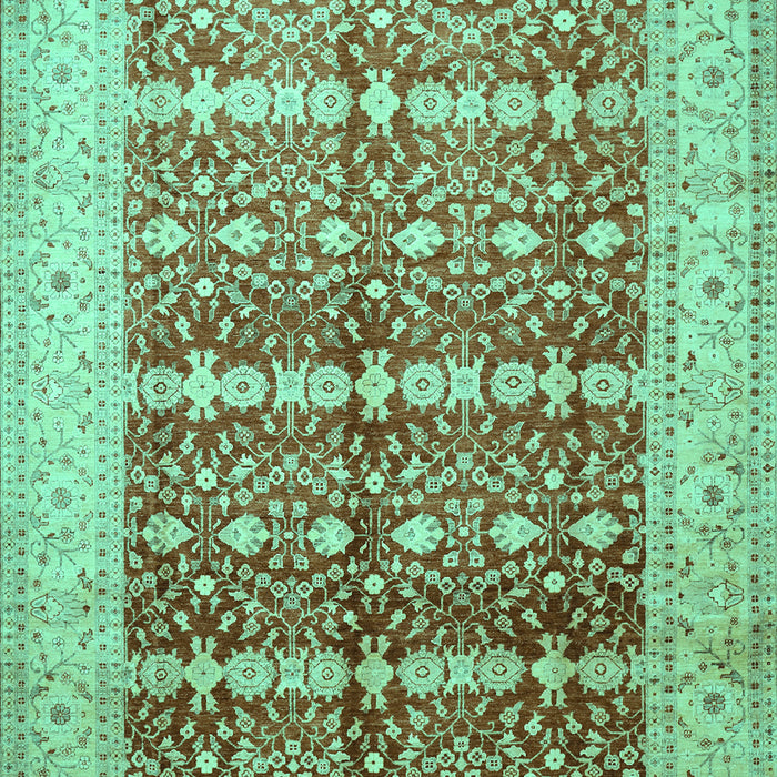 Oriental Turquoise Traditional Rug, tr539turq