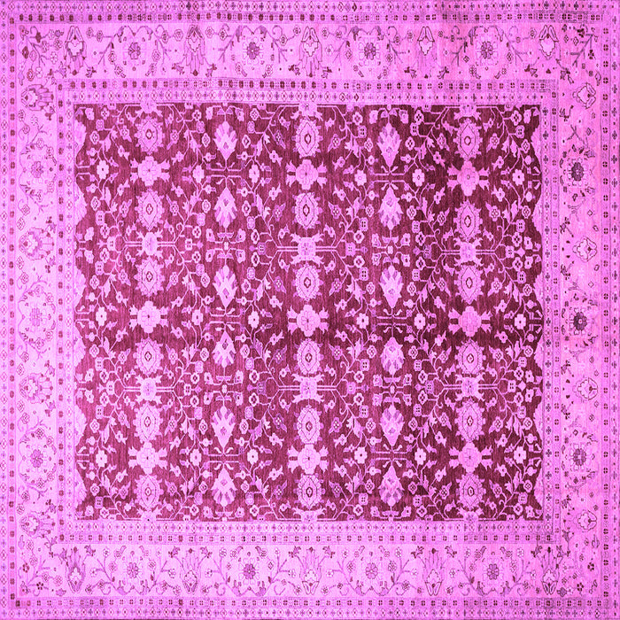 Square Oriental Purple Traditional Rug, tr539pur