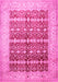 Oriental Pink Traditional Rug, tr539pnk