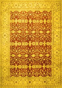 Oriental Yellow Traditional Rug, tr539yw