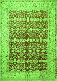 Oriental Green Traditional Rug, tr539grn