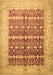 Machine Washable Oriental Brown Traditional Rug, wshtr539brn