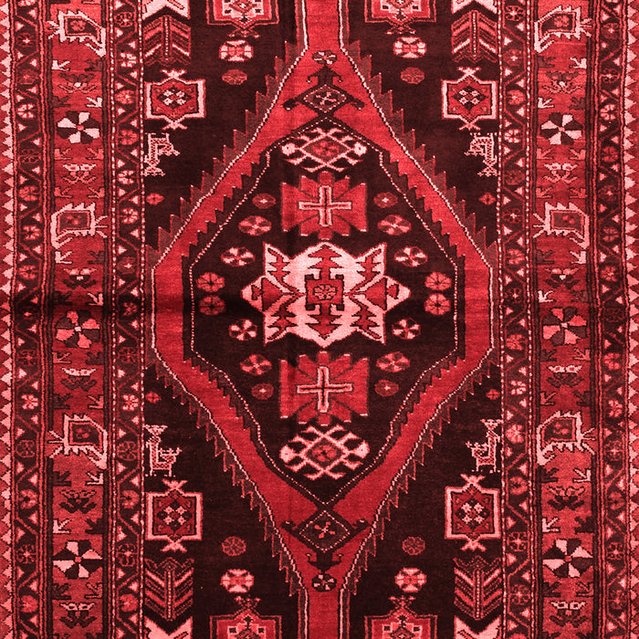 Machine Washable Persian Red Traditional Rug, wshtr53red