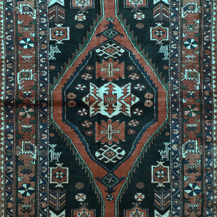 Machine Washable Persian Light Blue Traditional Rug, wshtr53lblu
