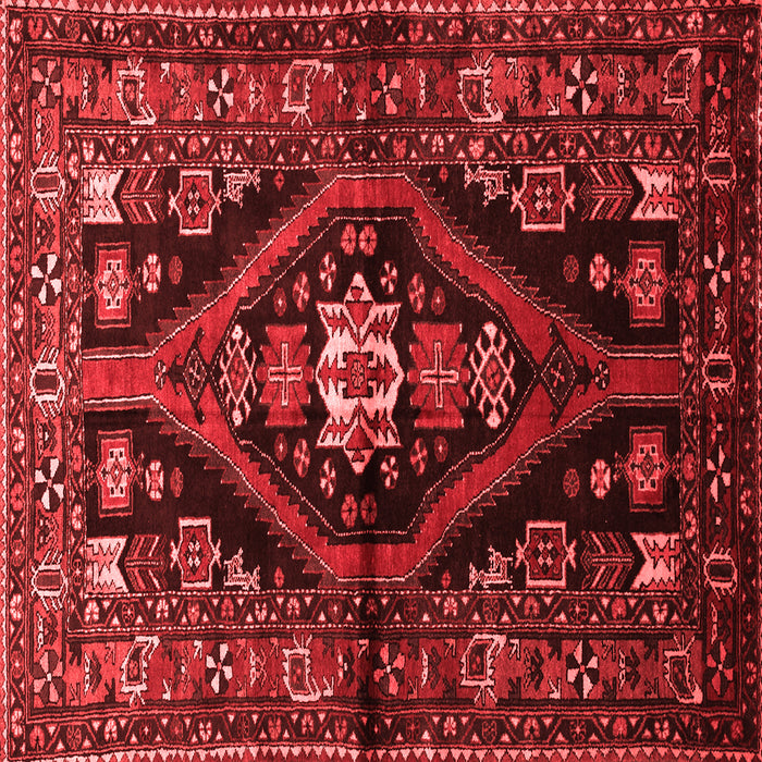 Machine Washable Persian Red Traditional Rug, wshtr53red