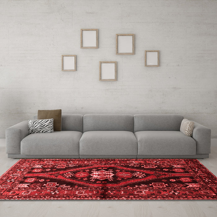 Traditional Red Washable Rugs