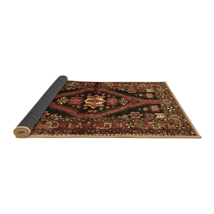 Sideview of Persian Brown Traditional Rug, tr53brn