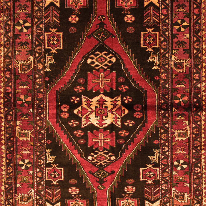 Serging Thickness of Machine Washable Persian Orange Traditional Area Rugs, wshtr53org