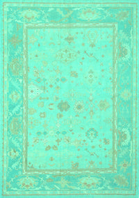 Oriental Turquoise Traditional Rug, tr540turq