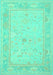 Oriental Turquoise Traditional Rug, tr540turq