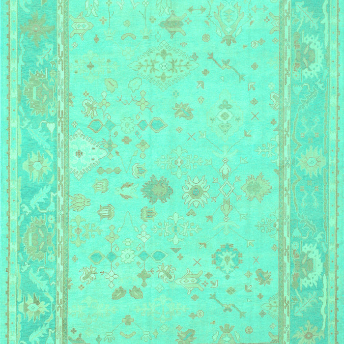 Oriental Turquoise Traditional Rug, tr540turq
