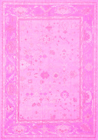 Oriental Pink Traditional Rug, tr540pnk