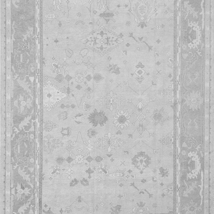 Serging Thickness of Machine Washable Oriental Gray Traditional Rug, wshtr540gry