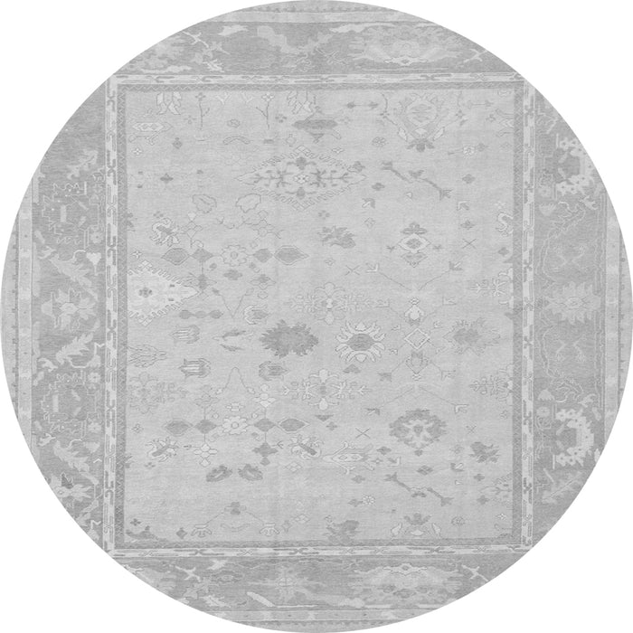 Square Oriental Gray Traditional Rug, tr540gry