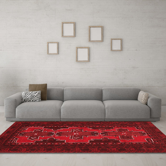 Traditional Red Washable Rugs