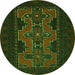 Machine Washable Persian Green Traditional Area Rugs, wshtr541grn