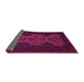 Sideview of Persian Pink Traditional Rug, tr541pnk