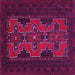 Square Persian Pink Traditional Rug, tr541pnk