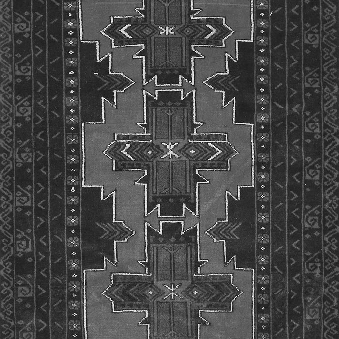 Serging Thickness of Machine Washable Persian Gray Traditional Rug, wshtr541gry