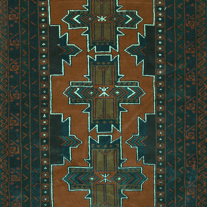 Machine Washable Persian Turquoise Traditional Area Rugs, wshtr541turq