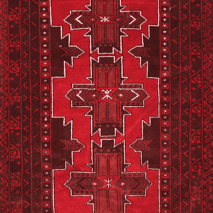 Machine Washable Persian Red Traditional Rug, wshtr541red