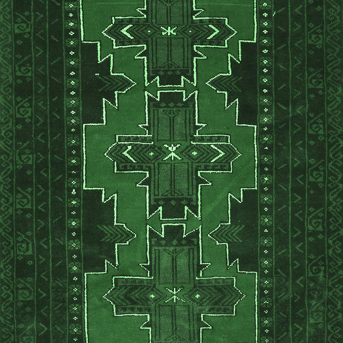 Machine Washable Persian Emerald Green Traditional Area Rugs, wshtr541emgrn