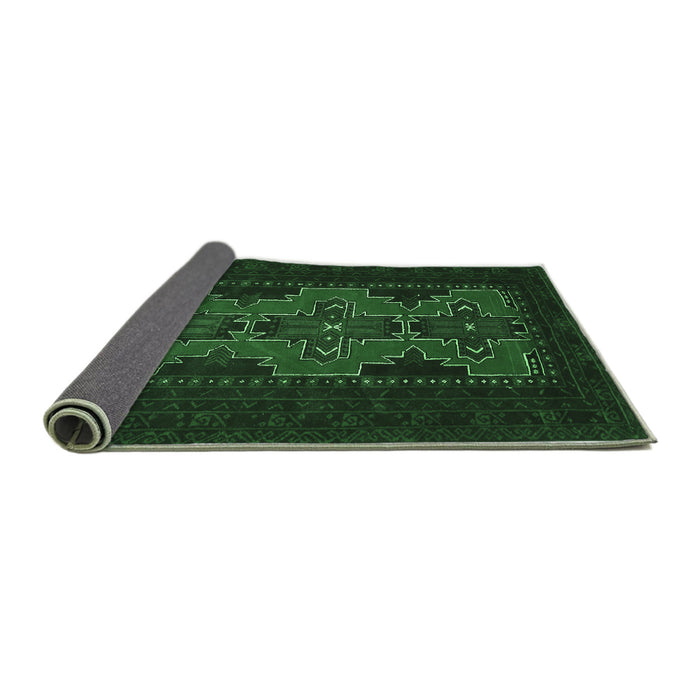 Sideview of Persian Emerald Green Traditional Rug, tr541emgrn