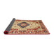 Sideview of Traditional Fire Brick Red Medallion Rug, tr542