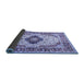 Sideview of Medallion Blue Traditional Rug, tr542blu