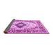 Sideview of Medallion Purple Traditional Rug, tr542pur