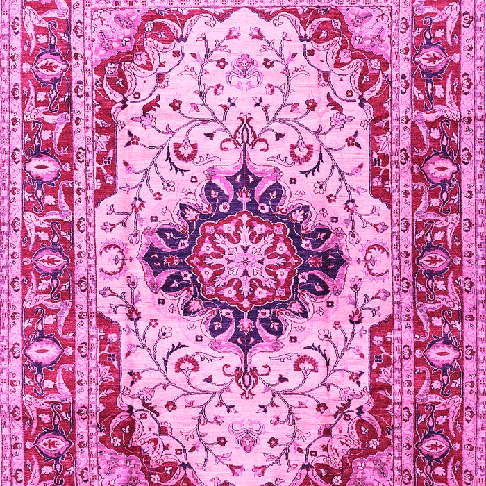 Medallion Pink Traditional Rug, tr542pnk
