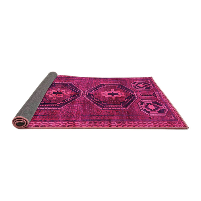 Sideview of Persian Pink Traditional Rug, tr543pnk