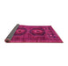Sideview of Persian Pink Traditional Rug, tr543pnk