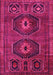 Machine Washable Persian Pink Traditional Rug, wshtr543pnk